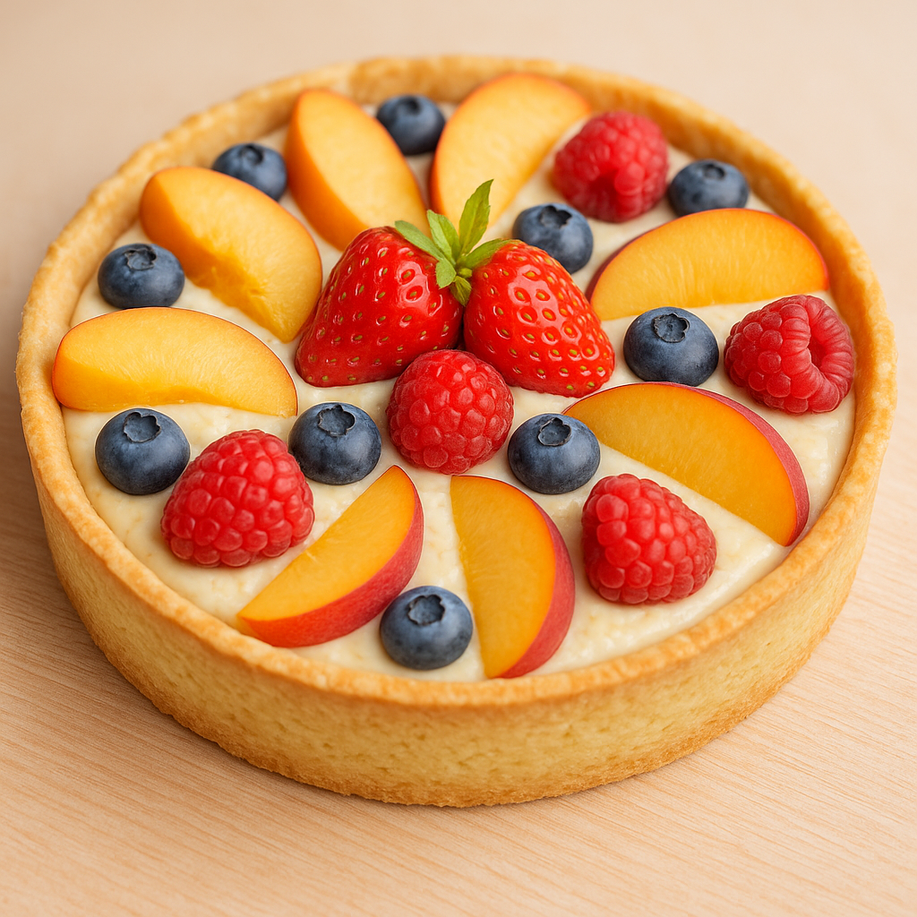 Tarte aux fruits sans lactose Lyon
